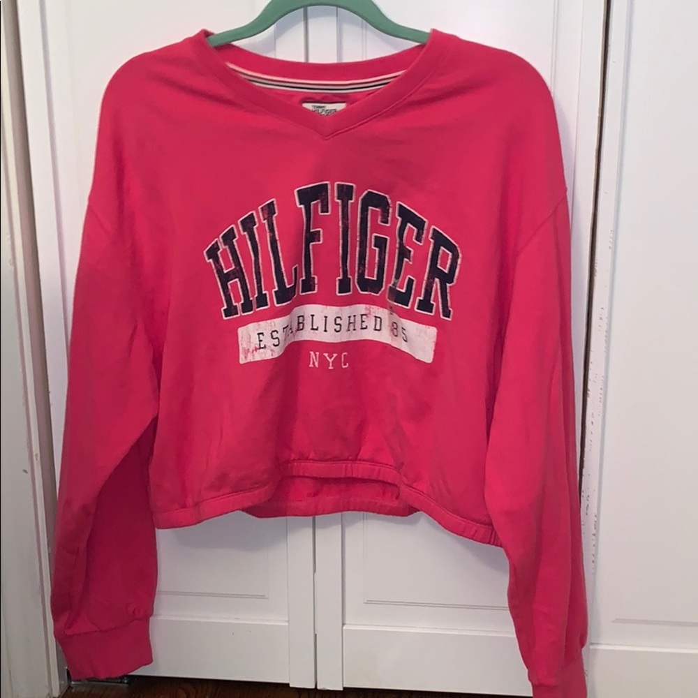 new with tags, Tommy Hilfiger cropped sweatshirt